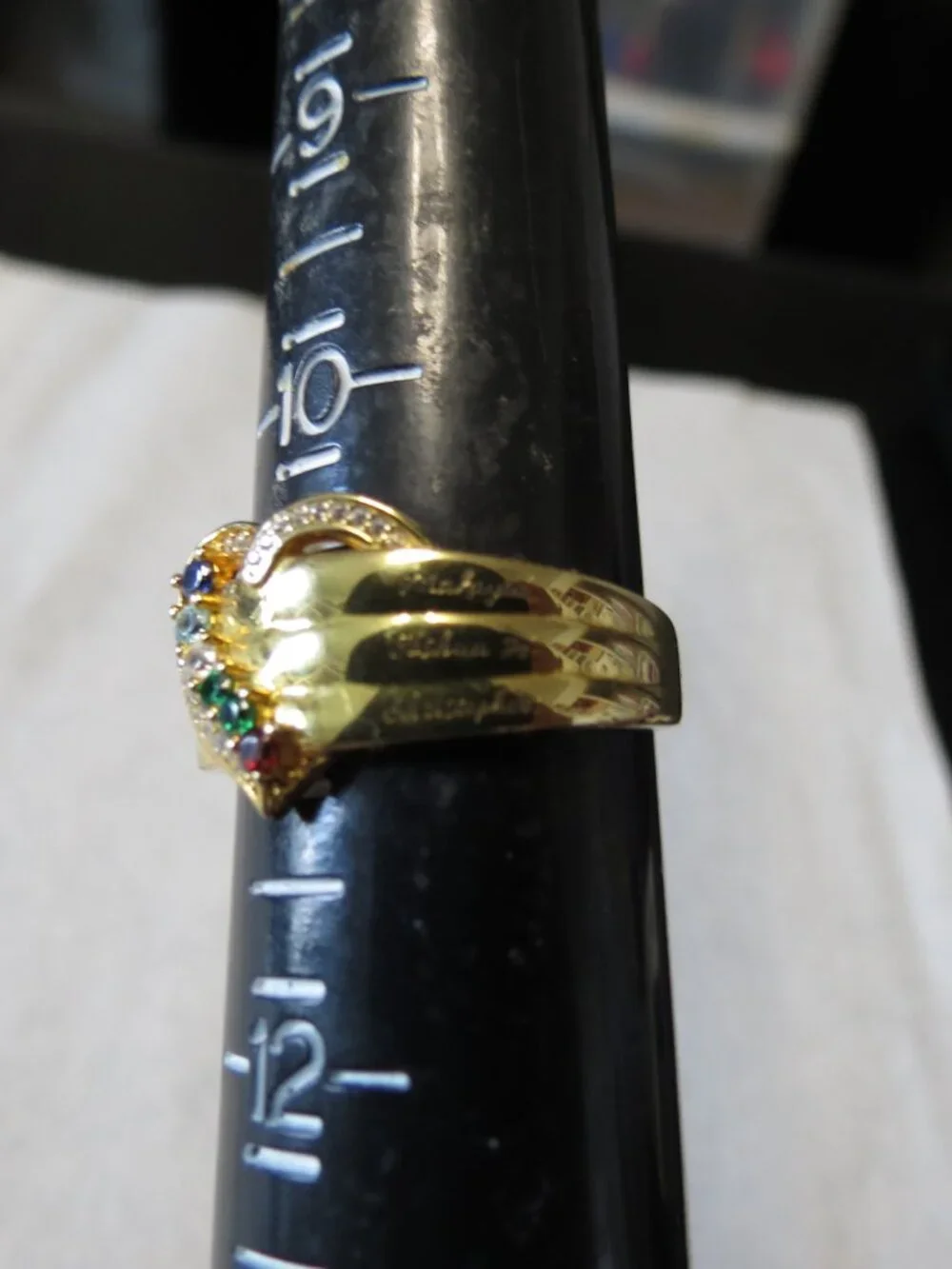 Like New Size 11 Costume I Love My Children Inscribed Ring